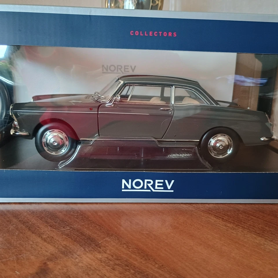 PEUGEOT 404 coupé gris graphite de 1967 NOREV 1/18 ref 184834 - Photo 2/4