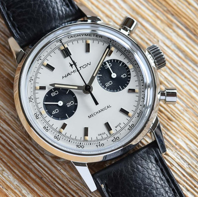 Hamilton Herren/Unisex Uhr Intra-Matic Chronograph H Ref. H38429710 NEW FULL SET