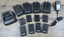 Lot of 4 MOTOROLA MINITOR V PAGER And Clips, Dock, charger