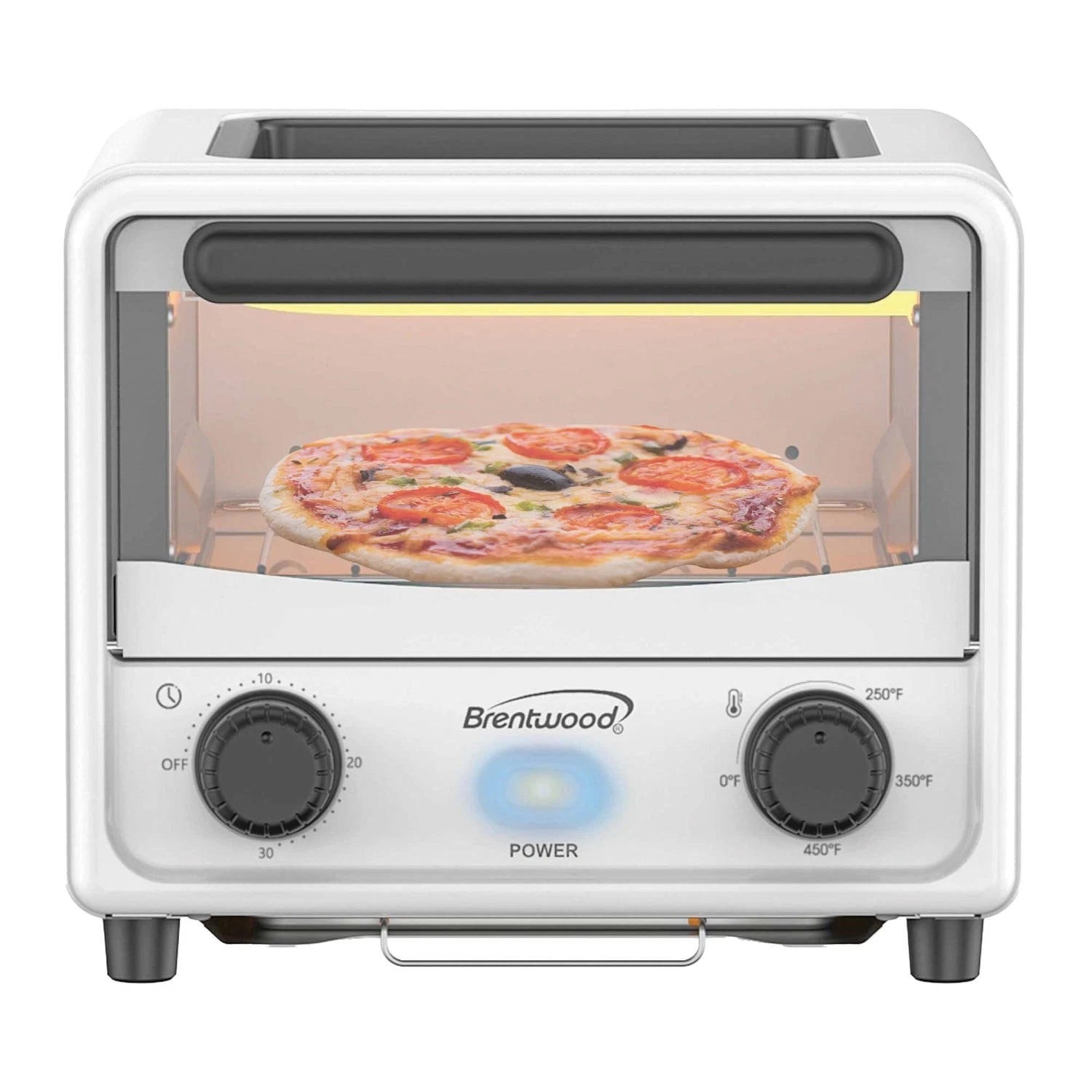 Compact 3L 500W Stainless Steel Mini Toaster Oven for toasting,Broiling,Baking