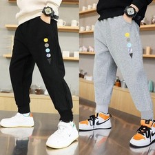 Spring Autumn Cotton Children Pants Baby Boys Leisure Sport Pants Kids Space Pla