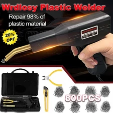 Hot Stapler Car Bumper Fender Welder Gun Plastic Repair Kit 800 Staples New