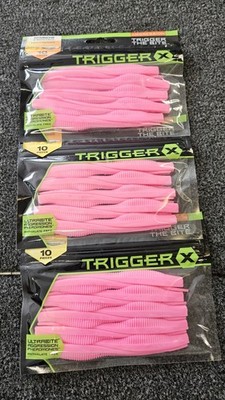 RARE! Rapala Trigger-X 5 Inch Minnow Pink - Discontinued - 3 packs