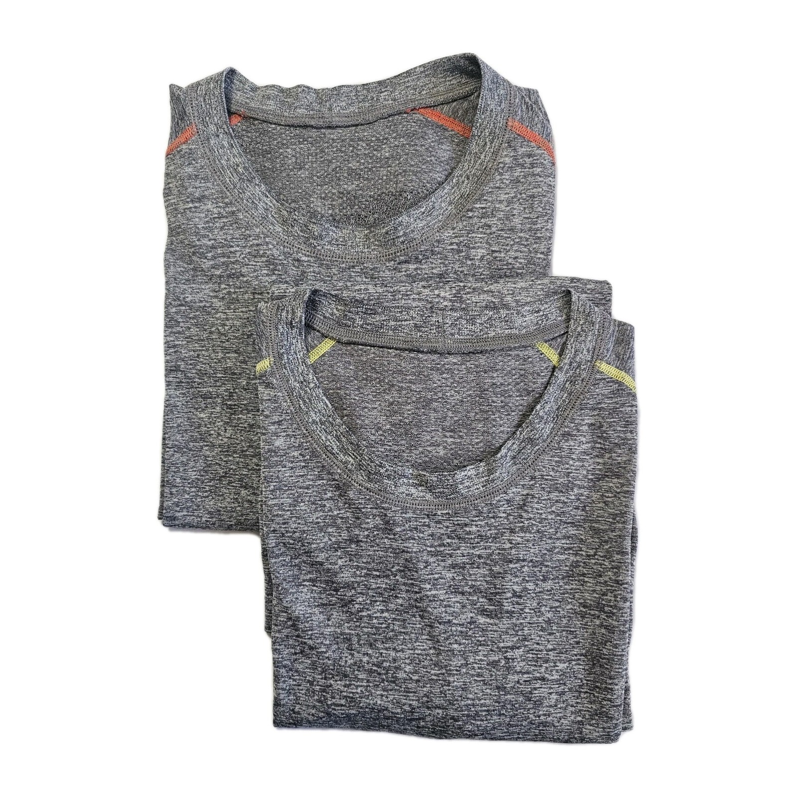2 Lululemon Heathered Gray Performance Long Sleev… - image 1