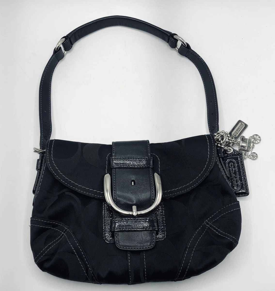 バッグ RARE COACH SOHO signature 17093 hand bag Coach Soho Signature Flap for sale | eBay
