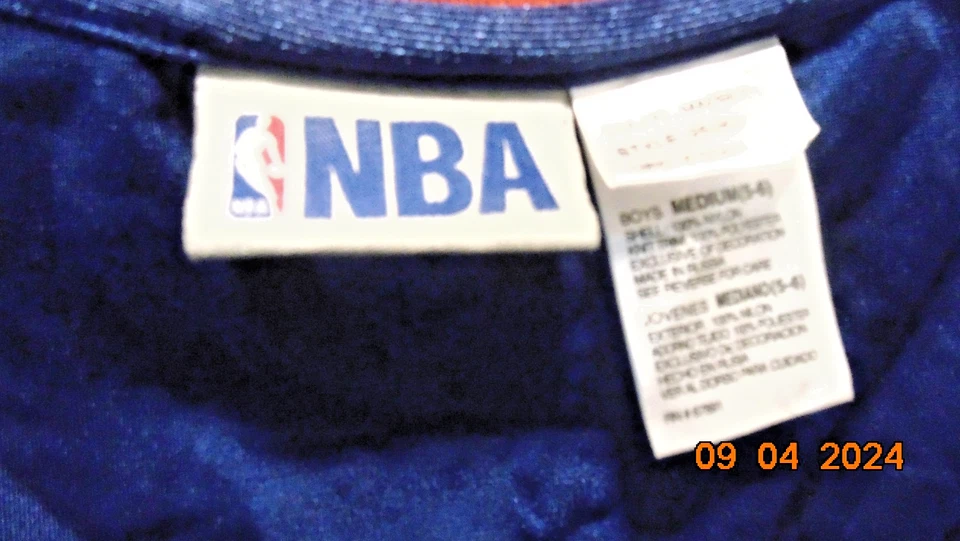 CAMISETA VINTAGE NBA NEW YORK KNICKS MARBURY #3 Azul Niño TALLA MEDIANA (5-6) Foto 3 de 3