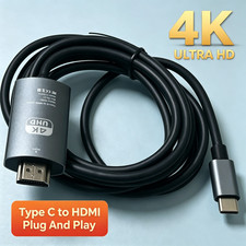 6FT 4K Phone to HDMI TV Type-C Mirroring Cable For iPhone 17 Air 16 15 Samsung