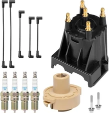 Tune Up Kit with NGK BPR6EFS spark plugs distributor cap, rotor and spark... 