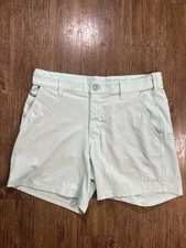 Huk Pursuit Shorts Men’s Size L Blue Stretch Performance Fishing Mesh Pockets