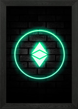 Ethereum Classic Framed Wall Art Poster Canvas Print Picture
