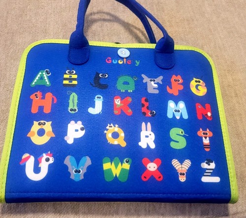 Busy Book Blue Felt Montessori Toys Sensory Travel Game Toy for Children