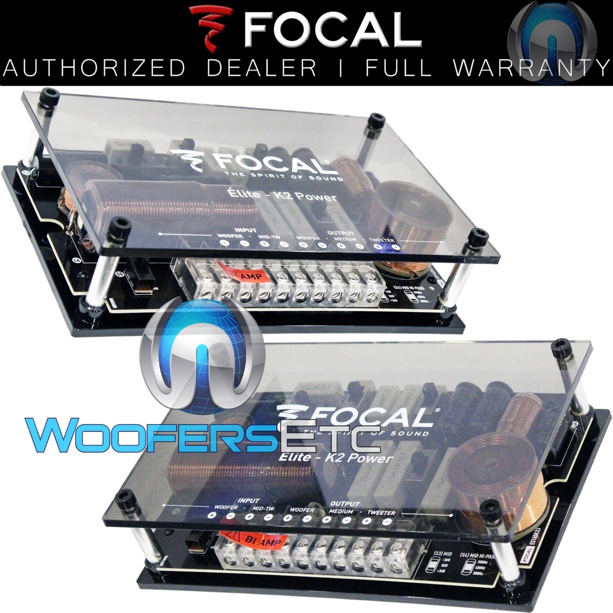 FOCAL XO/ES165KX3 ELITE K2 POWER 3WAY CROSSOVERS FOR COMPONENT