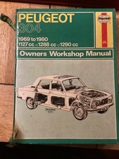 Peugeot 304 1969-1980 Haynes Manual HB 537? Scruffy