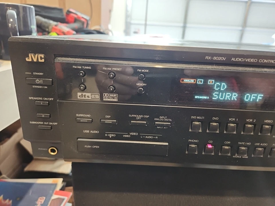 Jvc Rx-8020v Audio/video Control Receiver Text Compu Link Av Compu Link Tested  - Image 2 of 4