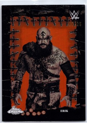2025 Topps Chrome Cactus Jack WWE Erik Famed Phantoms Orange /25