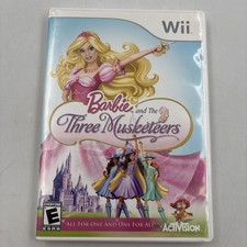 Barbie and the Three Musketeers (Nintendo Wii, 2009) CIB Tested and Working