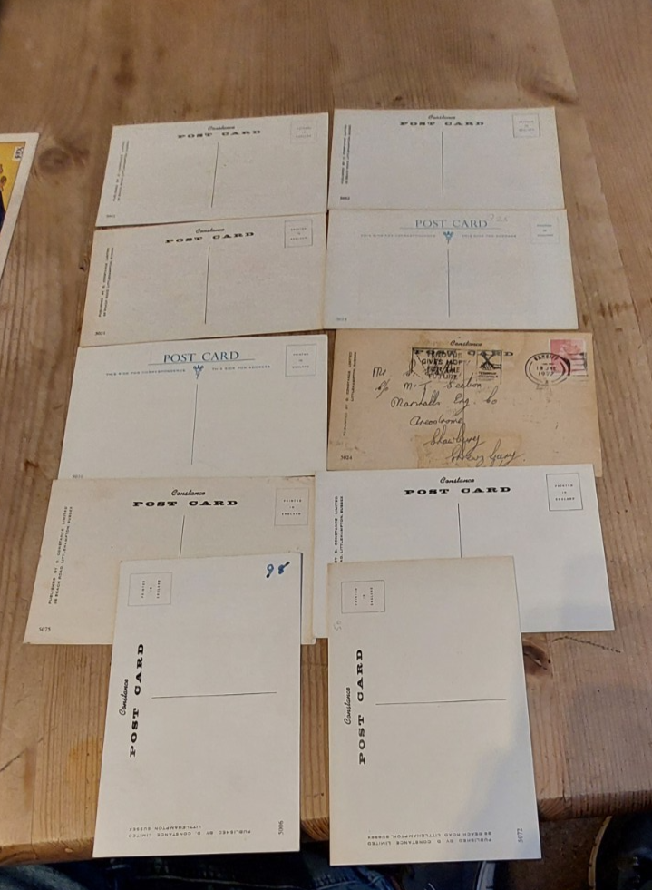 Rex Postcards 10x Seaside Saucy Postcards by REX in very good condition Job Lot no 6 ...
