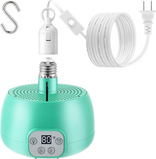 1 Set Chicken Coop Heater with LED Lighting, Adjustable Temperature Timer