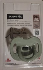 Sauvinex Silicone PACIFIER 0-6 Months New In Box-green