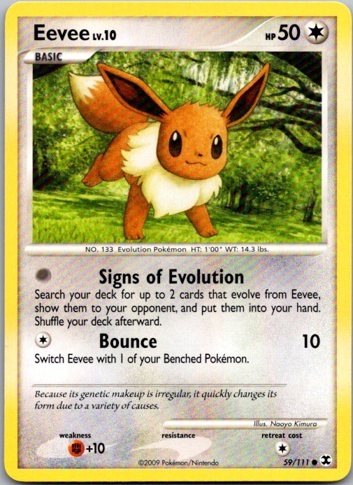 Eevee Common Rising Rivals 59/111 LP
