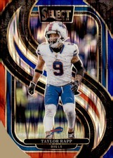 2024 Panini Select #195 Taylor Rapp Red & Blue Prizm Shock