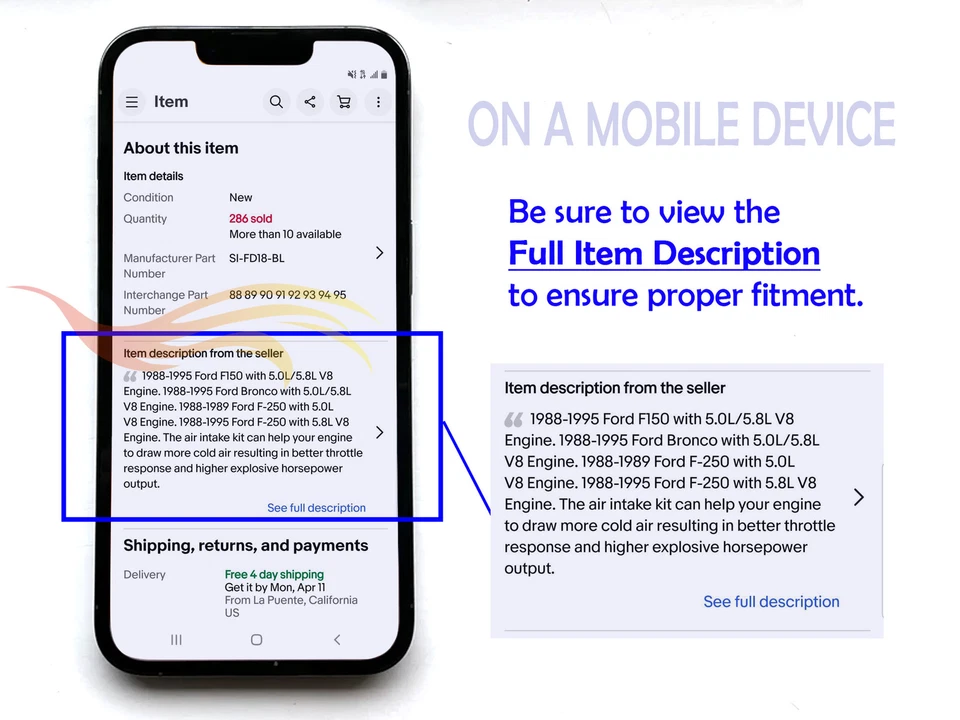 BCP RED For 2004-2007 Acura TSX Sedan 2.4L 4-Cyl Ram Air Intake Kit + Filter - Image 2 of 4