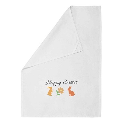 Geschirrtuch/Geschirrtuch ''Frohe Ostern'' weiß Baumwolle (TW00081549)