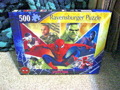 RAVENSBURGER 500 PIECE PUZZLE SPIDER MAN BRAND NEW DAY 2026 *IN HAND* MARVEL!!