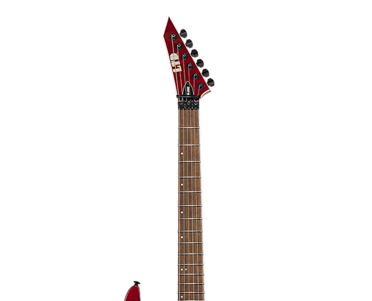 maple　笑主70点 ESP Ltd M-200fm Electric Guitar See Thru Red LM200FMSTR for