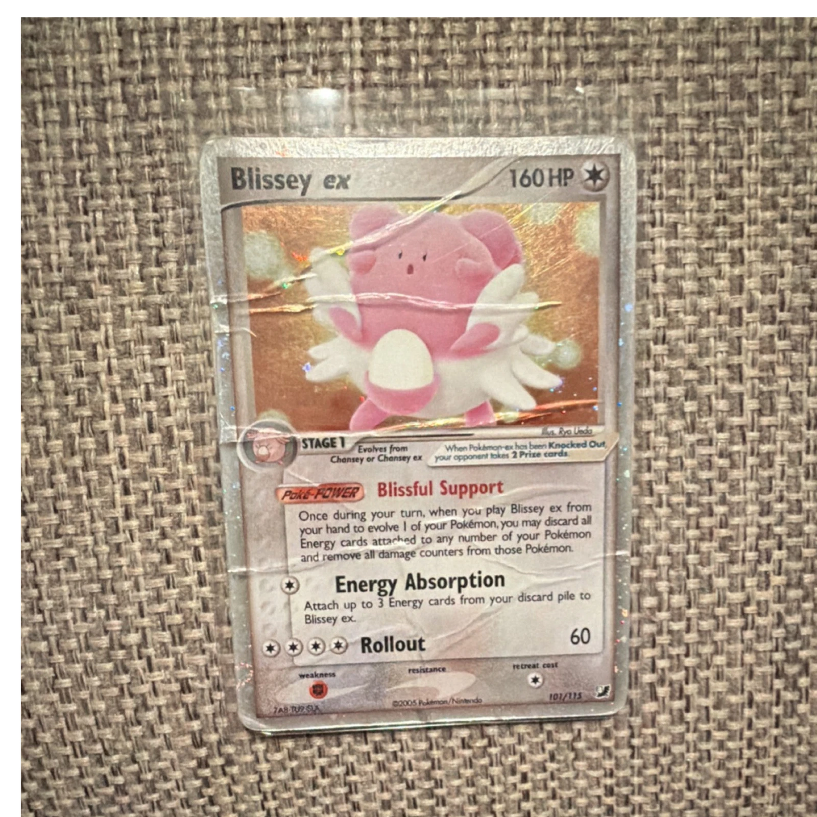 Pokemon TCG Blissey ex 101/115 EX Unseen Forces Ultra Rare Holo ENG 2005