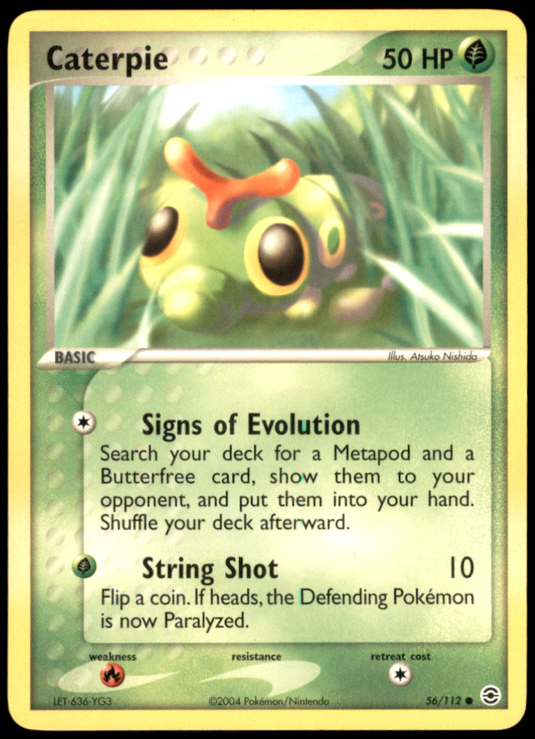 Caterpie 56/112 FireRed & LeafGreen LP Pokemon TCG