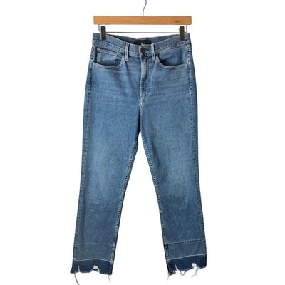 Women s 3x1 Jeans Size 28 Straight Leg Crop High Rise Boho Hippie Casual Stretch