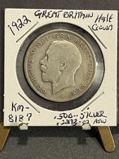 1922 Great Britain Silver Half Crown 1922 U.K. Silver 1/2-Crown NO RESV.  $1ship