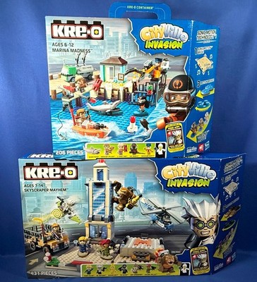 SKYSCRAPER MAYHEM & MARINA MADNESS Cityville Invasion KRE-O A3249 A3251