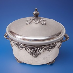 Reed & Barton KING FRANCIS Casserole Dish Server 1667 Handles Silverplate