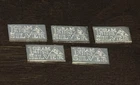 1 Gram 99.9 Fine SILVER Bar Lot Of 5
