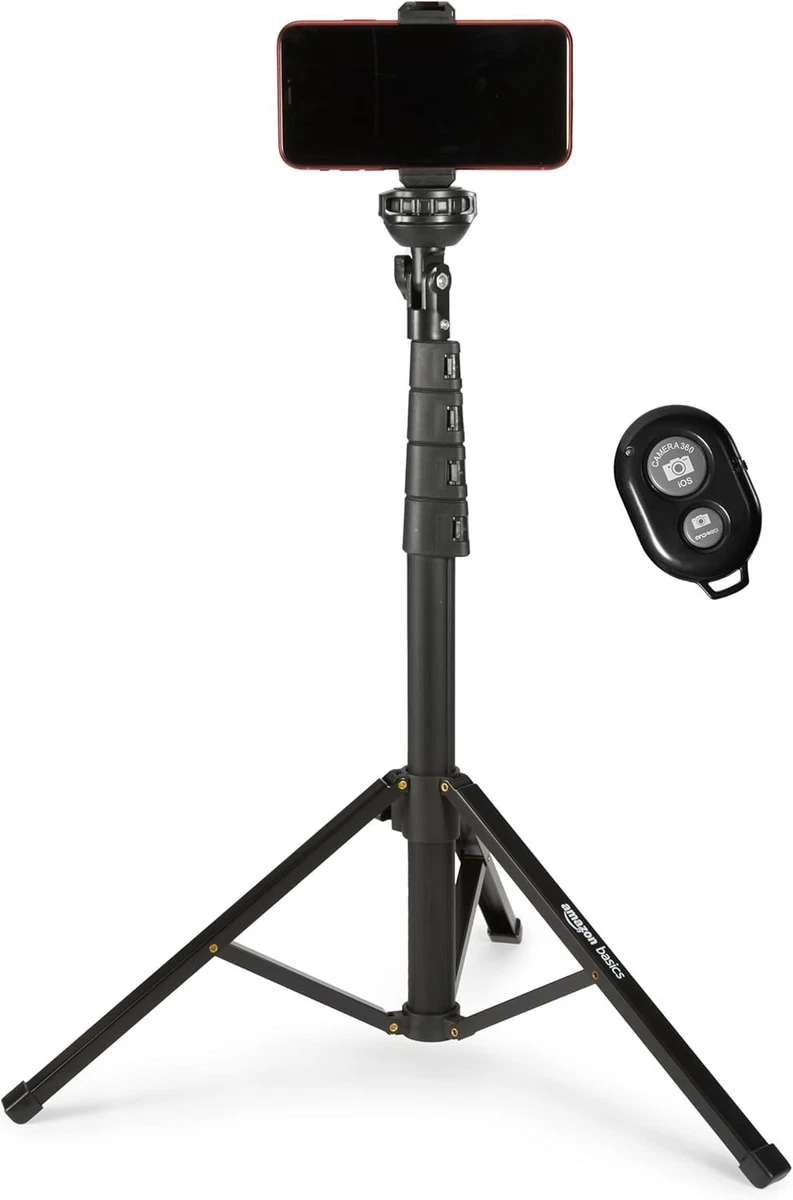 Bastone Selfie Wireless Con Treppiede Integrato - Estensibile E Pieghevole, Universale Per Smartphone (150 MAh) - Nero - 4