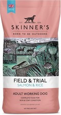 Skinners Field & Trial Salmon & Rice 15Kg , Complete Dry Adult Working Dog Food,