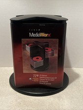 New MediaWorx 72 CD Spinner Storage Carousel by Tenex USA NOS 1997