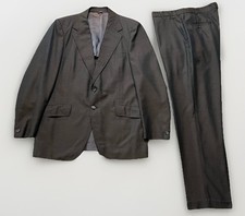 Vintage 1960s Sharkskin Mens Suit Mod Rat Pack Lenox Hall 38