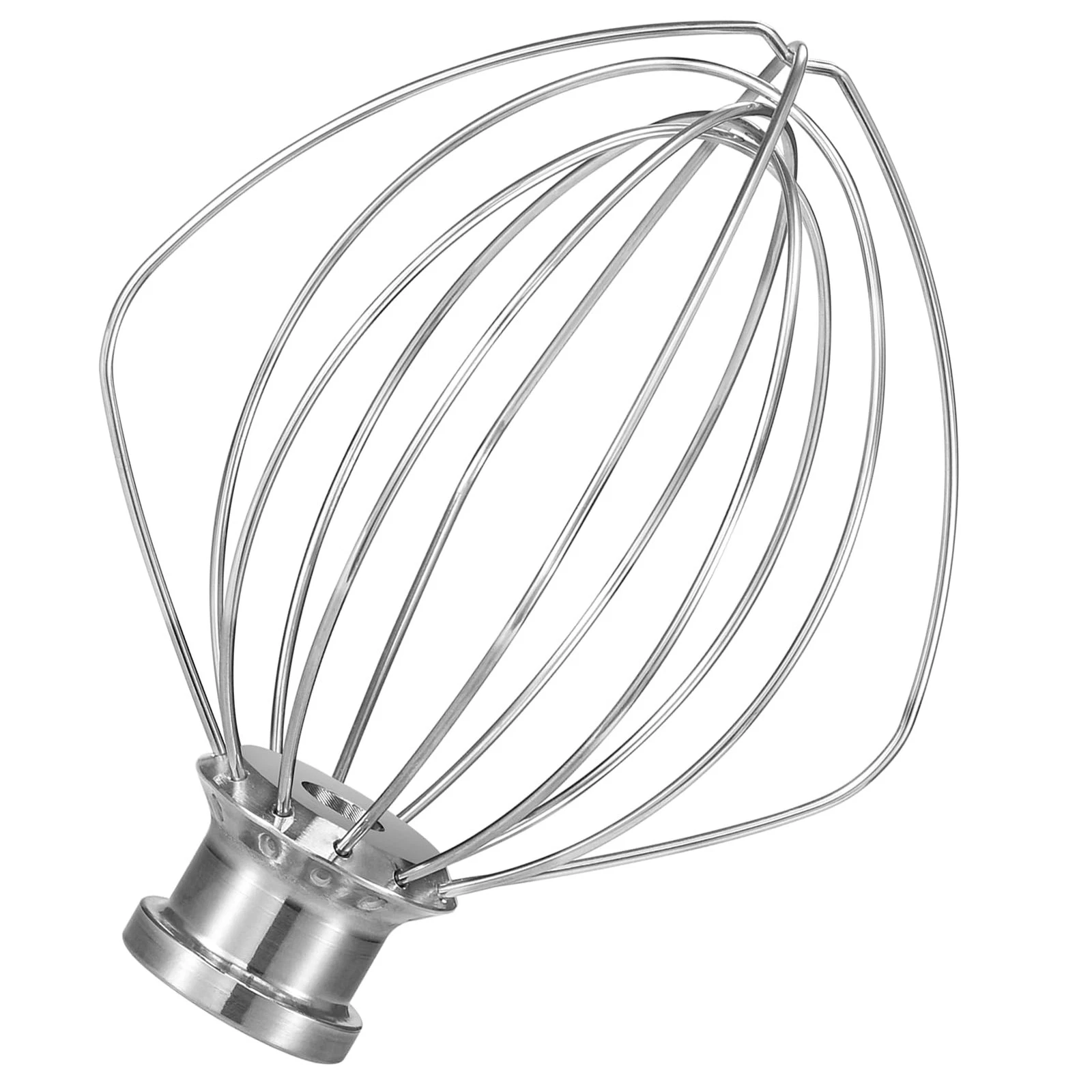 K45WW Dishwasher Stainless Steel Wire Whip Attachment, 6 Wire Whisk fits Kitc...