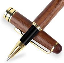 BEILUNER Luxury Walnut Ballpoint Pen Writing Set - Elegant Fancy Nice Gift