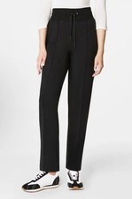 Spanx Air Essentials Luxe Tapered Pants Women XS Black Luxe Knit NWT 128