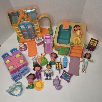 2003 Dora the Explorer Dollhouse Furniture  Greenhouse Pool