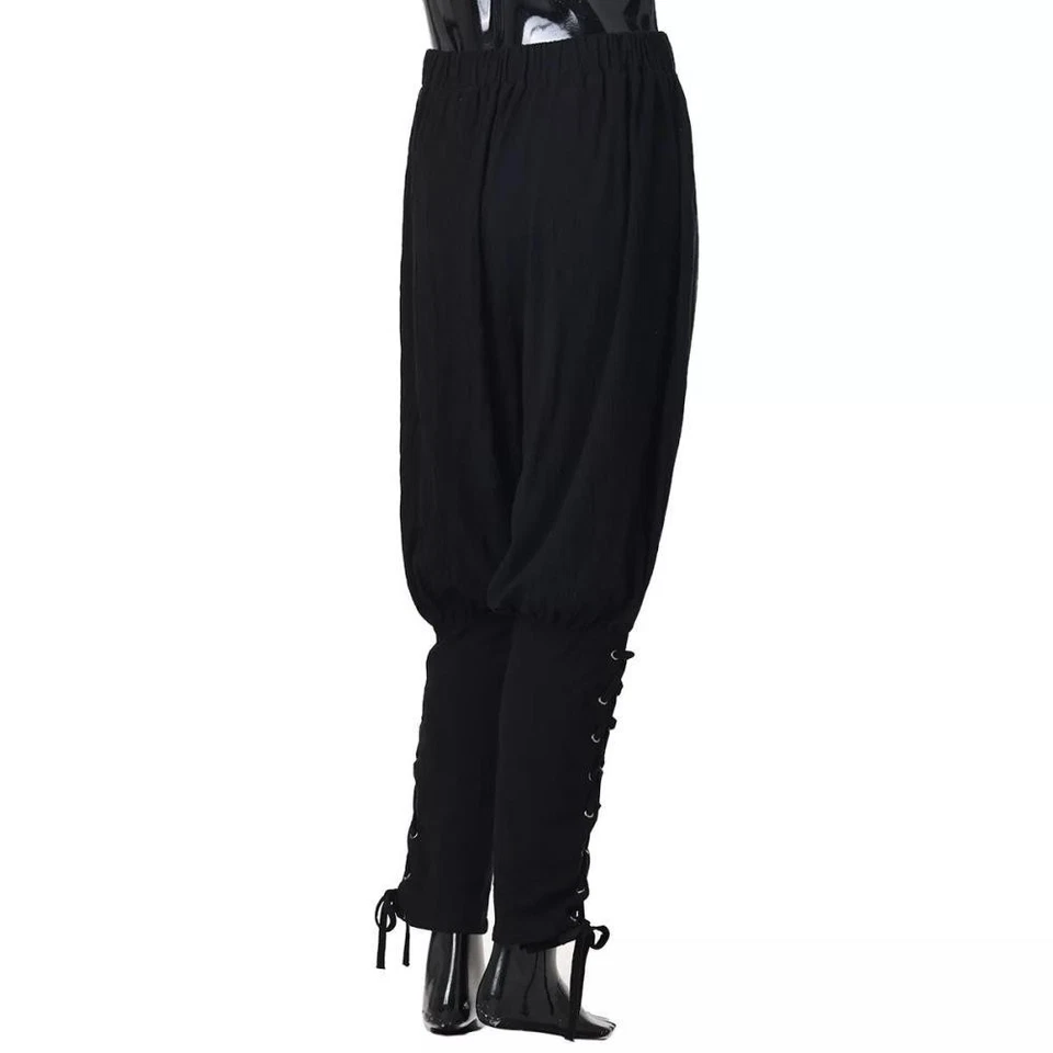 Pantalones Para Hombre con Bandas al Tobillo Medieval Vikingo Navegante Pirata Renacimiento Pantalones #-# Foto 3 de 4