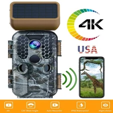 Campark 4K Solar Wildlife Trail Camera Hunting Game Camera Night Vision Scouting
