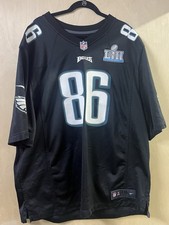 2017 Zach Ertz Philadelphia Eagles Black Nike Jersey NFL Mens Size 3XL