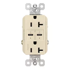 Radiant 20 Amp 125-Volt Tamper-Resistant Duplex Outlet with Ultra-Fast plus Powe