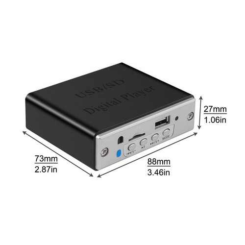 12 V Mini Bluetooth Auto Motorrad Stereo Verstärker Amp LED USB/SD Digital - Bild 2 von 11
