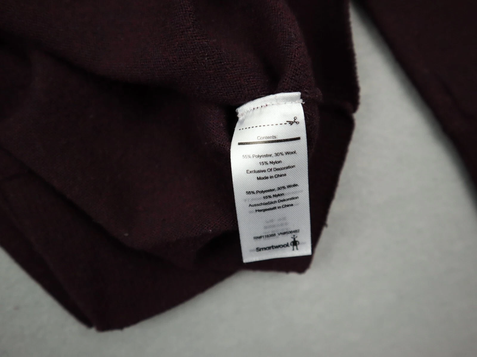 smartwool long sleeve pullover crew neck wool blend sweater